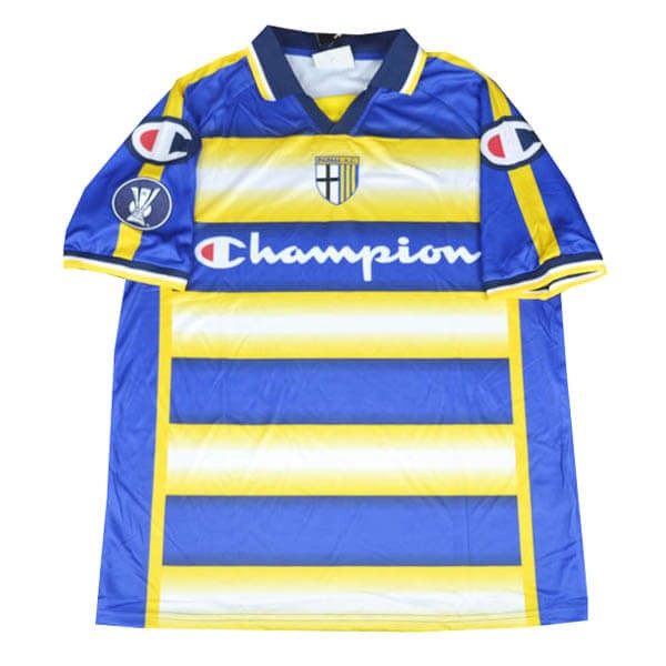 Tailandia Camiseta Parma 2ª Kit Retro 2004 2005 Azul Amarillo